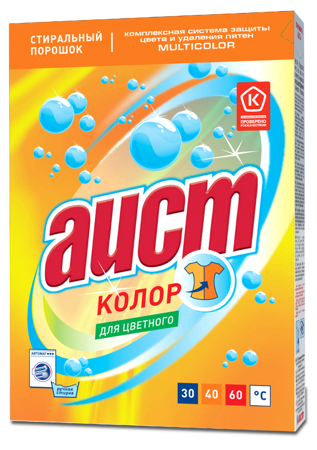 Аист-Колор стиральный порошок для цветного белья 400г